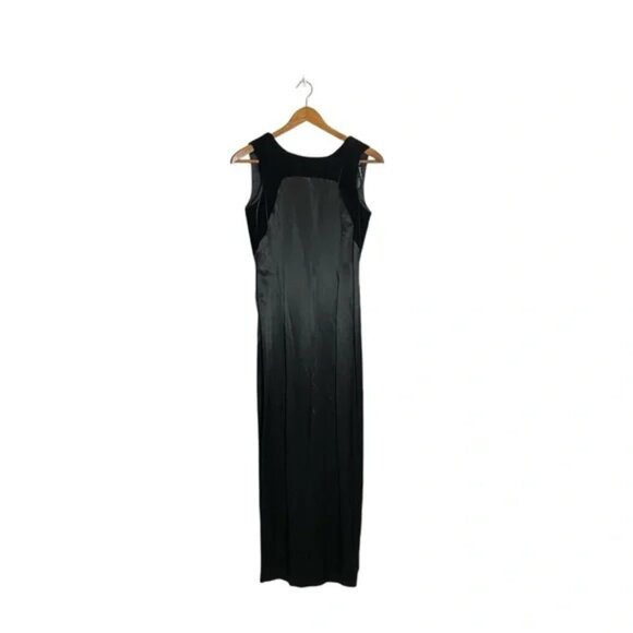Jessica Scott McClintock Vintage Black Formal Long Evening Gown Dress - Picture 1 of 7